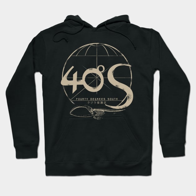 40degreesSouth - Whale skeleton grunge Hoodie by 40degreesSouth